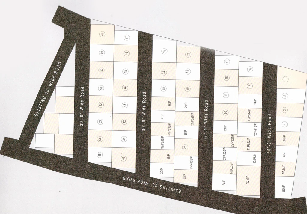 Master Plan of VL Tumus Usha Lakshmis Villas in Bachupally, Hyderabad - Image 116155