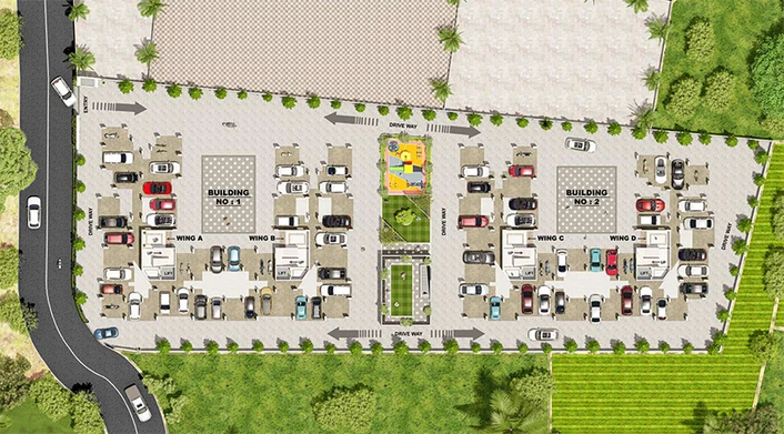 Master Plan of Niwas Jade Gardens in Mahim Road, Palghar - Image 195139