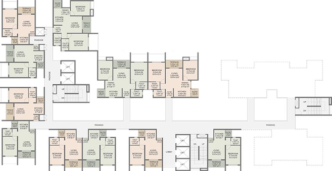 Floor Plan of Rohan Ipsita in Hinjewadi, Pune - Image 195169