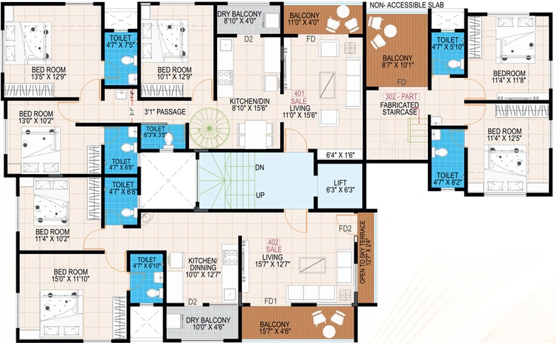 Floor Plan of Ranade Buniyad in Kothrud, Pune - Image 115766