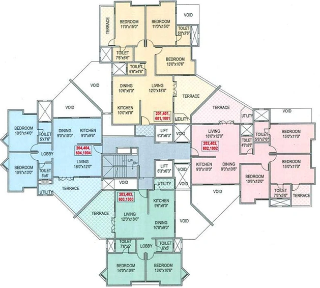 Floor Plan of Rohan Nilay in Aundh, Pune - Image 195187