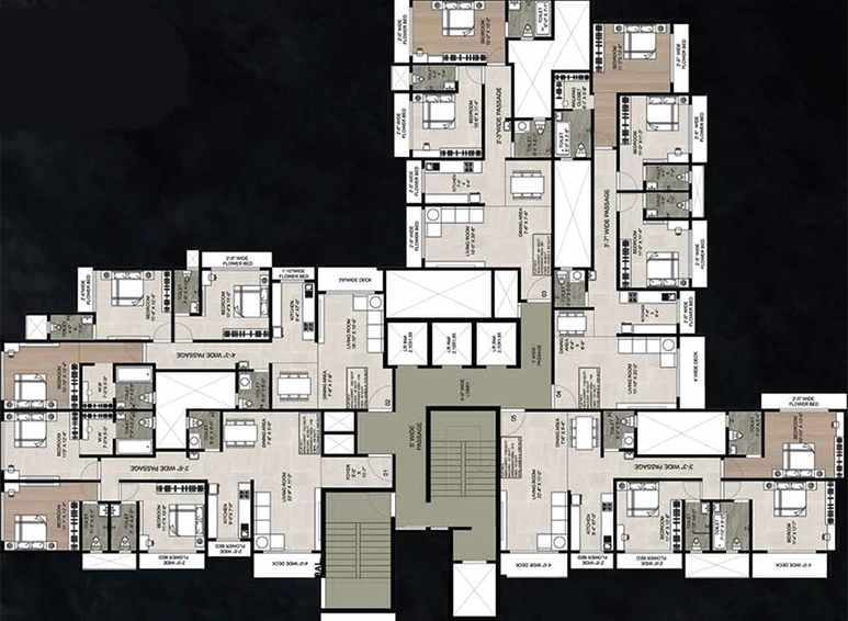 Floor Plan of Metro Regalia in Thane West, Thane - Image 195293