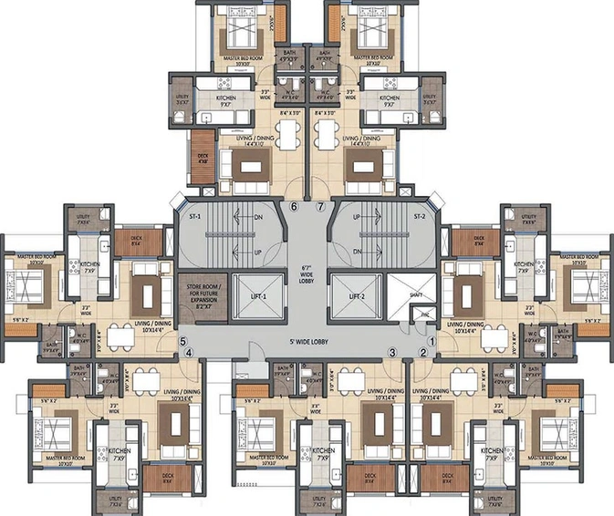 Floor Plan of Lodha Foresta in Dombivli, Thane - Image 195339