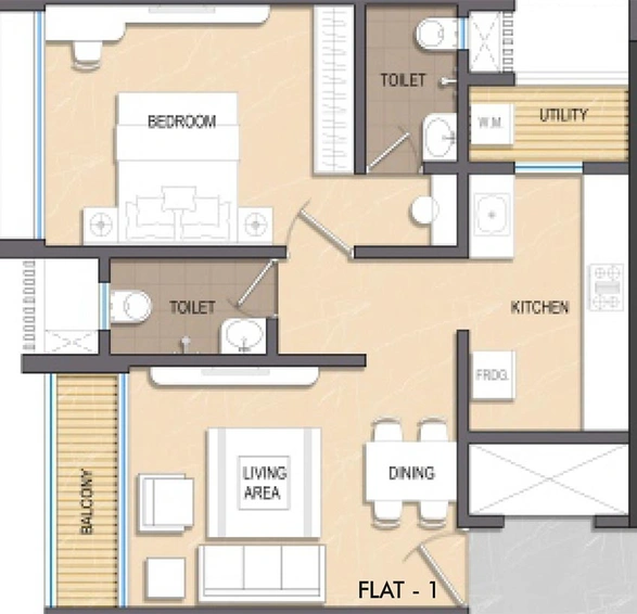 1 BHK Flat in Lodha Panacea in Dombivli, Thane - Image 824516