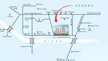 Location of Aishwaryam Anshul Athena - Image 195361