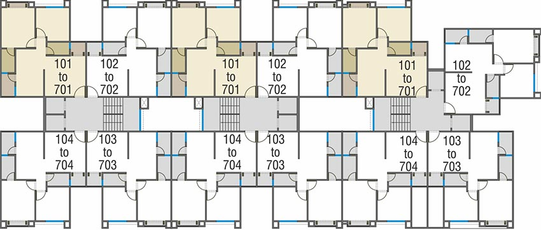 Floor Plan of Unique Shantam in Tarsali, Vadodara - Image 195416