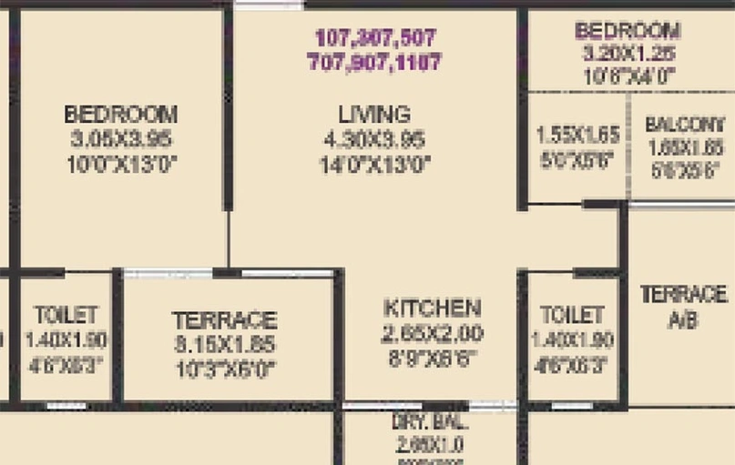 2 BHK Flat in Jhamtani Ace Aastha in Charholi, Pune - Image 824554