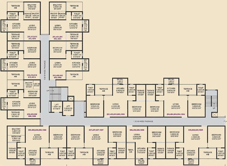 Floor Plan of Jhamtani Ace Aastha in Charholi, Pune - Image 195480
