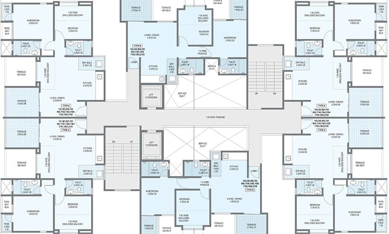 Floor Plan of Jhamtani Ace Augusta in Hinjewadi, Pune - Image 195494