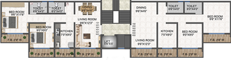 Floor Plan of Deepali Landscape in Badlapur East, Thane - Image 195505