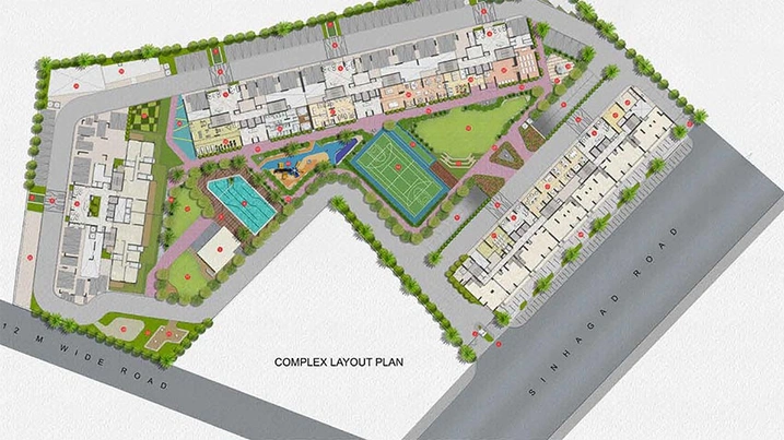 Master Plan of Kalpataru Blossoms in Sinhagad Road, Pune - Image 195540