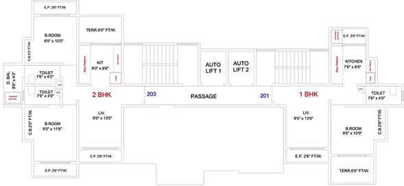Master Plan of Mayur Geeta Heights in Kalyan West, Thane - Image 195510