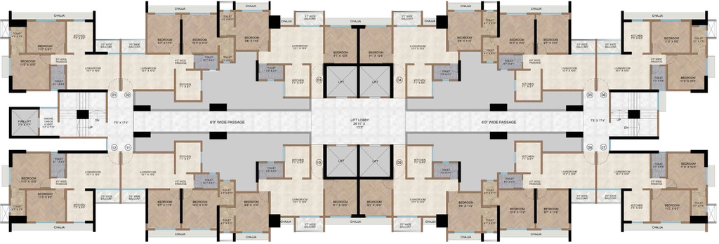 Floor Plan of Green Square Phase 2 Tower 1 And 3 in Thane West, Thane - Image 397614