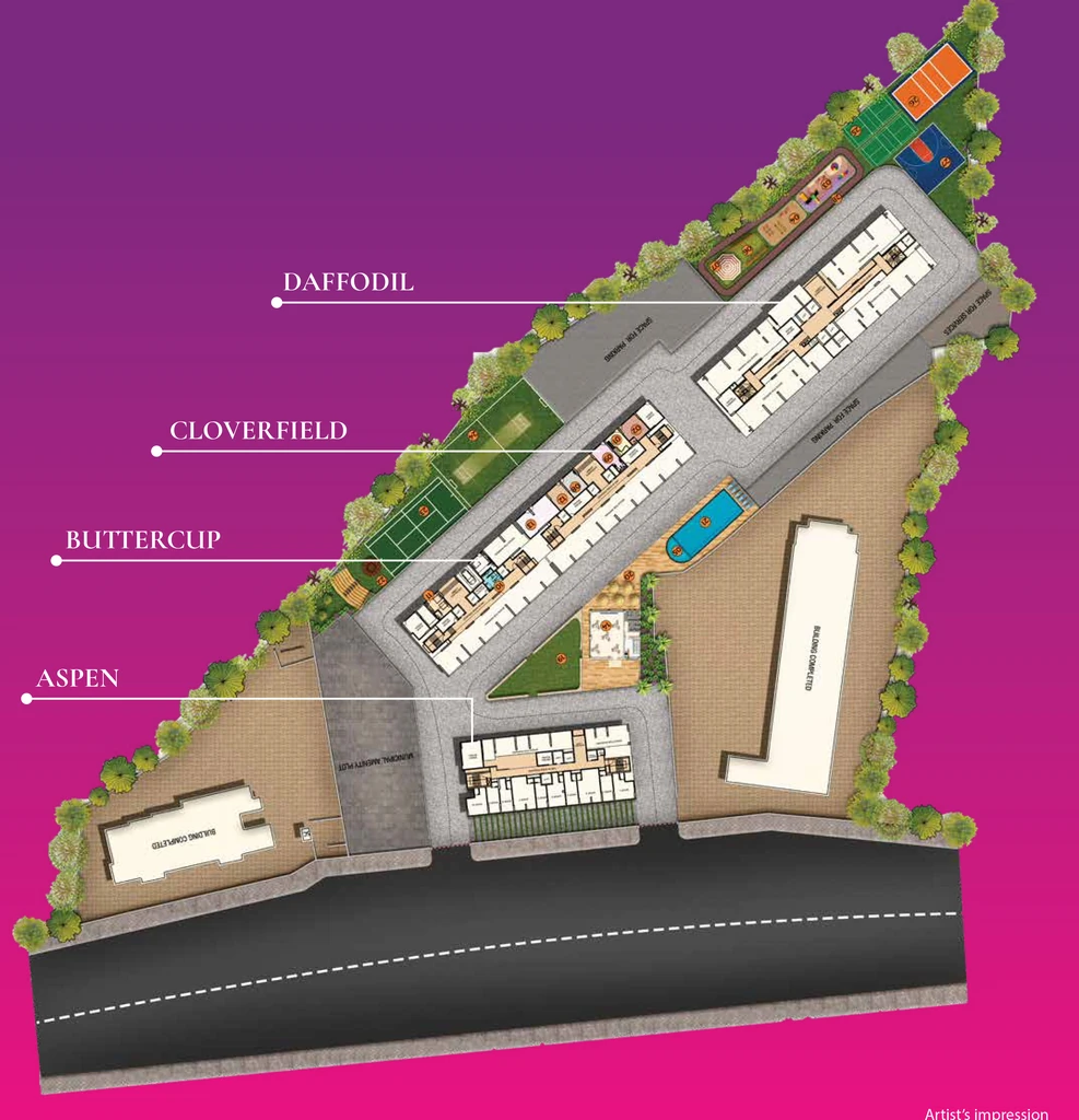 Master Plan of Green Square Phase 2 Tower 1 And 3 in Thane West, Thane - Image 397615
