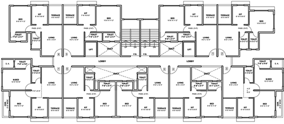 Floor Plan of Patel Pramukh Sadan Building in Ambernath West, Thane - Image 195592