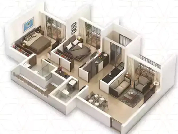 2 BHK Flat in Regency Antilia Phase 7 in Kalyan West, Thane - Image 824592