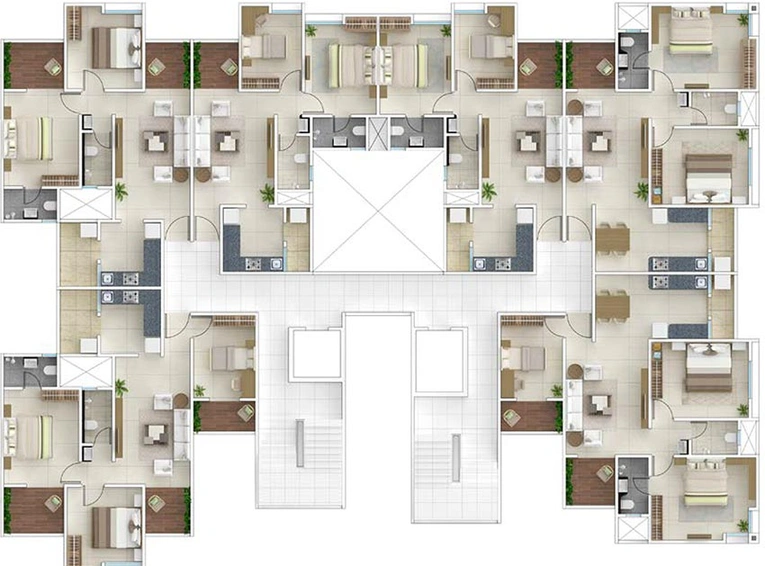 Floor Plan of Lohia Royal Arcade in Kondhwa, Pune - Image 195614