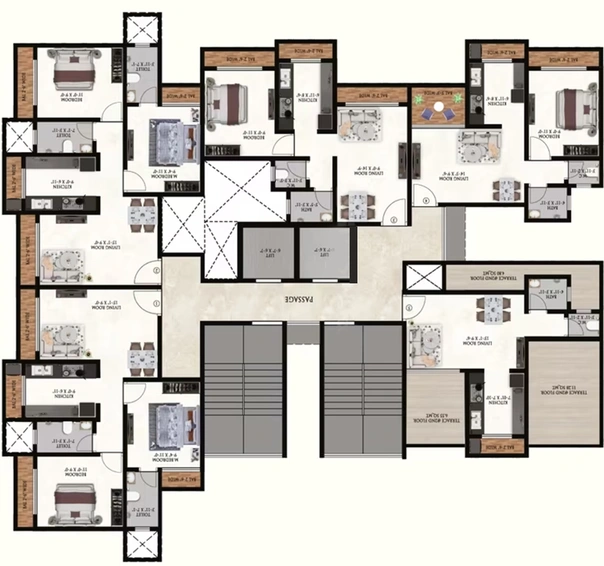 Floor Plan of GLS Sai Shivansh in Dombivli, Thane - Image 195627