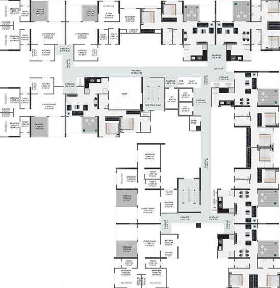 Floor Plan of Pristine Equilife Homes in Balewadi, Pune - Image 195736