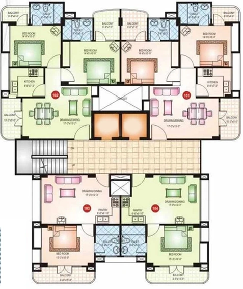 Floor Plan of Sequin Star City in Kalwar Road, Jaipur - Image 195769