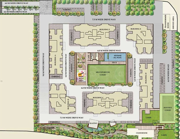 Master Plan of Saheel Itrend Homes Phase 2 Wing B in Hinjewadi, Pune - Image 195859
