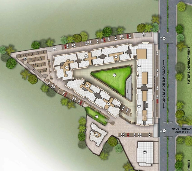 Master Plan of Angel Falcon Emerald Dunlin in Vasai West, Palghar - Image 196070