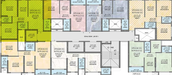 Floor Plan of Puneet Amarjyoti in Vikhroli East, Mumbai - Image 195975