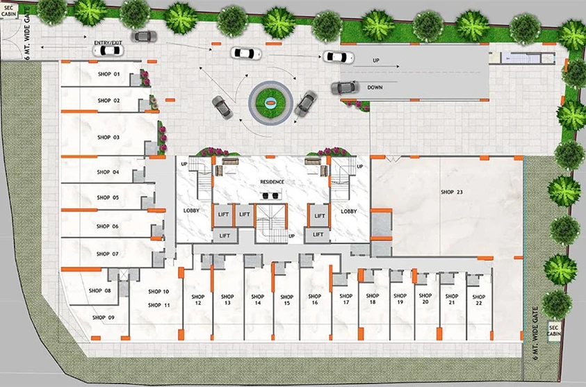 Master Plan of Rodium X One in Kandivali West, Mumbai - Image 196016