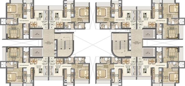 Floor Plan of Marshal Srishti 2 in Bhandup West, Mumbai - Image 196021