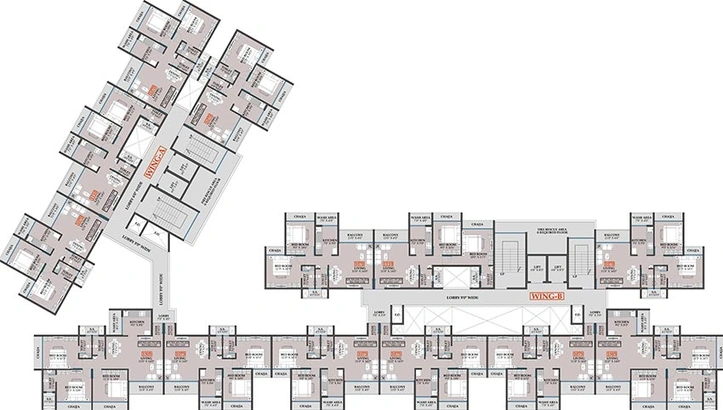 Floor Plan of NMS One 8 One in Ulwe, Navi Mumbai - Image 196082