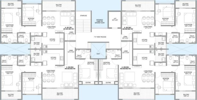 Floor Plan of Legacy Celestia in Wakad, Pune - Image 115893
