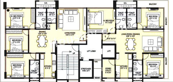 Floor Plan of Rajshree Aashiyana in Ghatkopar East, Mumbai - Image 196092