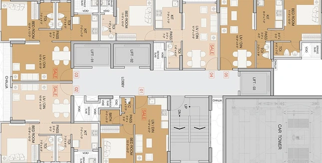 Floor Plan of Ruparel Premia in Mulund West, Mumbai - Image 196098