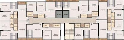Floor Plan of Sayba Samriddhi in Chembur East, Mumbai - Image 196124