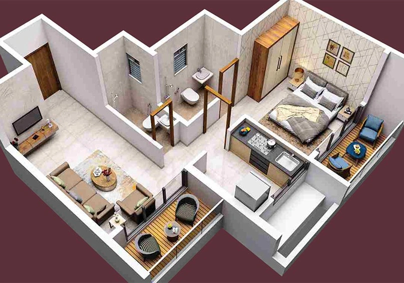 1 BHK Flat in Shreeji Cloud in Ulwe, Navi Mumbai - Image 824759