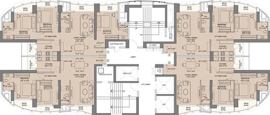 Floor Plan of Sunteck City Avenue 1 in Goregaon West, Mumbai - Image 196150