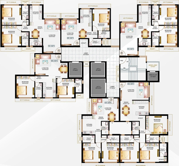 Floor Plan of Mahavir Majesty in Kandivali West, Mumbai - Image 196233