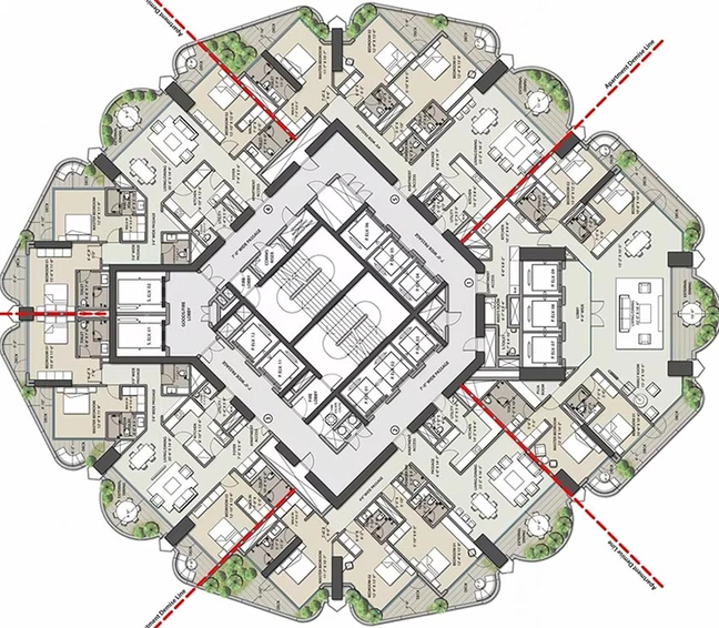 Floor Plan of Omkar 1973 in Worli, Mumbai - Image 196308