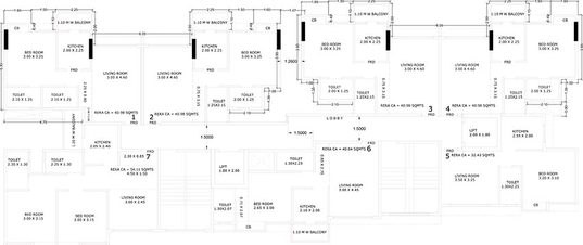 Floor Plan of Purvesh Kurm Casa in Kalyan West, Thane - Image 196355