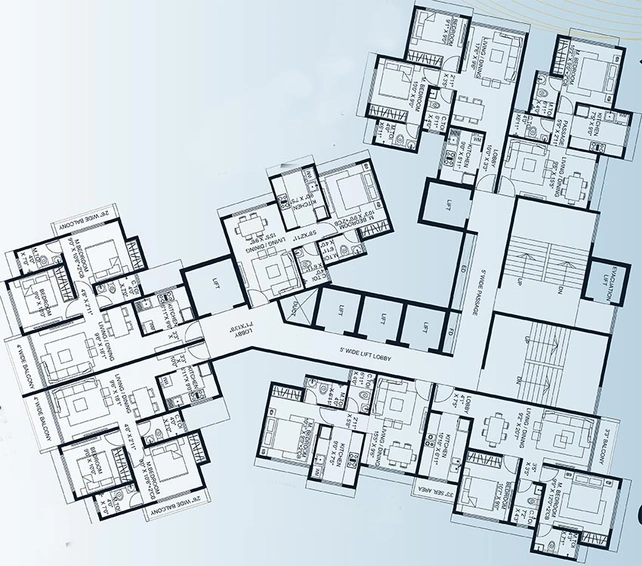 Floor Plan of Shraddha Panorama in Mulund West, Mumbai - Image 196460
