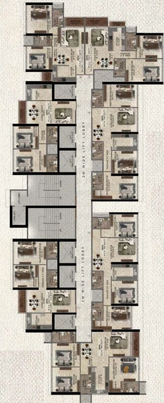 Floor Plan of Shreeji Gateway in Kandivali West, Mumbai - Image 117000