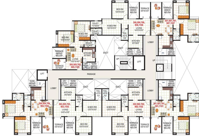 Floor Plan of GK Atlanta 2 in Hinjewadi, Pune - Image 196472