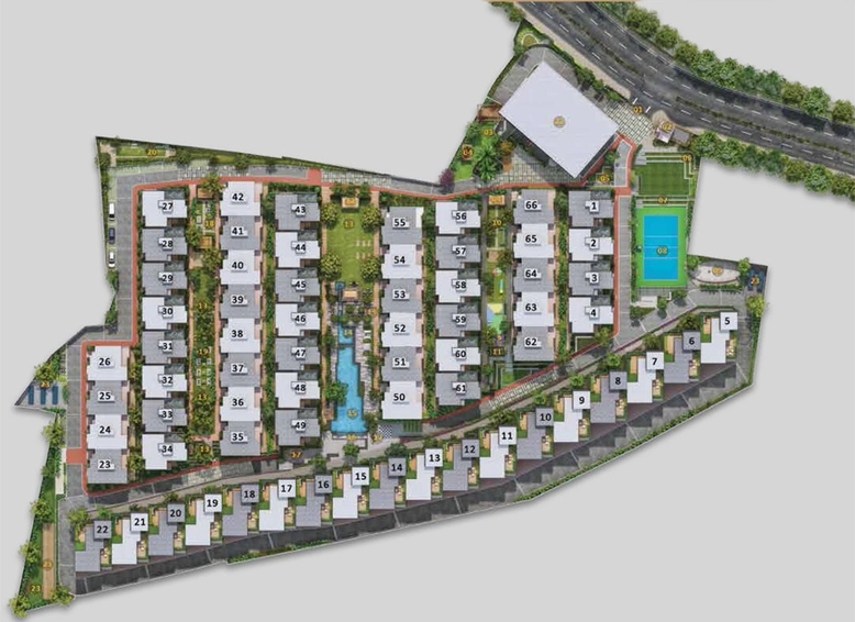 Master Plan of Sattva Springs in Kanakapura, Bangalore - Image 196574