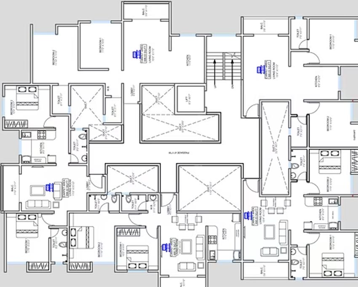 Floor Plan of MK Mithila in Moshi, Pune - Image 196580