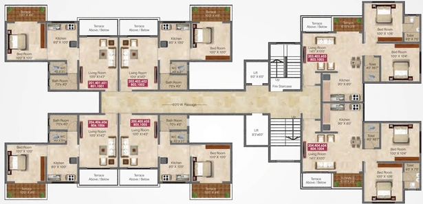 Floor Plan of DR Destination Memoir in Chikhali, Pune - Image 115917