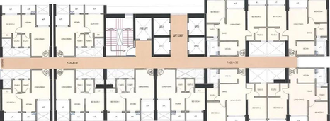 Floor Plan of JP Starlife in Mira Road East, Thane - Image 196713