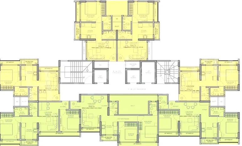 Floor Plan of JSB Nakshatra Aazstha in Vasai East, Palghar - Image 196736