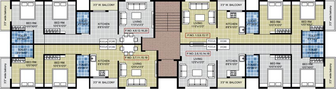 Floor Plan of Sangaleji Shree Venkatesh Heights in Mhasrul Gaon, Nashik - Image 117770