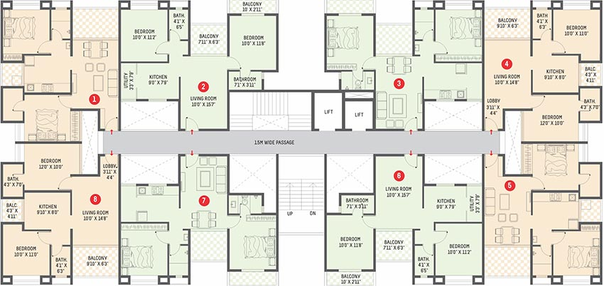 Floor Plan of F5 Epic in Wagholi, Pune - Image 196942