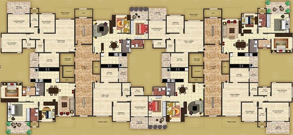 Floor Plan of Mantri Eternity in Pimpri Chinchwad, Pune - Image 196974